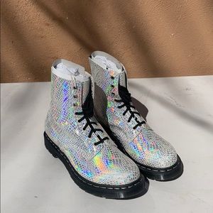 Dr. Marten 1460 PASCAL SNAKE METALLIC SUEDE BOOTS